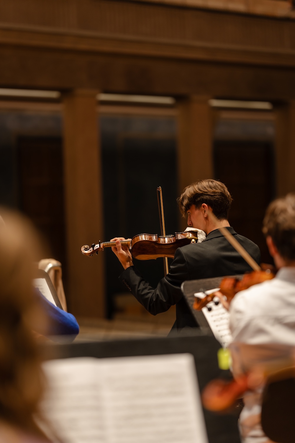 Jules Sauvegrain avec son violon